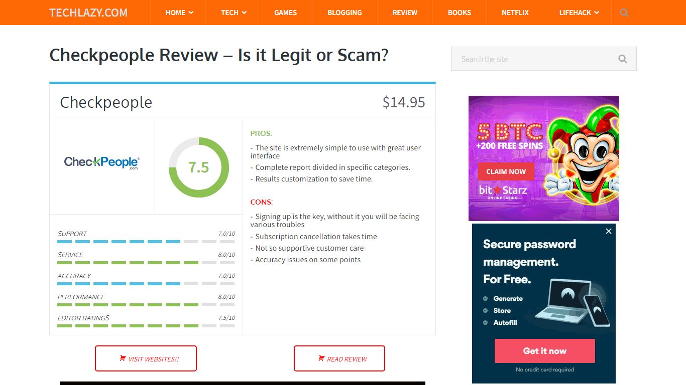 Checkpeople Review - Is it Legit or Scam? - Techlazy.com